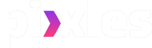 pixxles logo full white